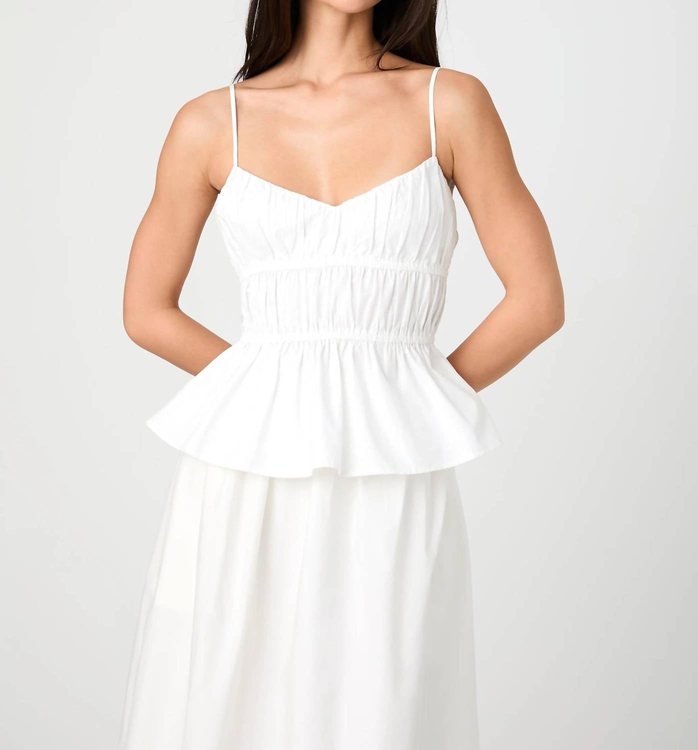 French Connection - Poppy Strappy Peplum Top