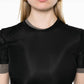 Christopher Esber - Sheer Overlay Loophole Ribbed Baby Tee