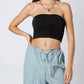 Cotton Candy - Slinky Ruched Tube Top