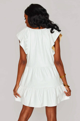Buddylove - Vestido curto com mangas franzidas