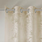Palm Leaf Burnout Window Sheer Natural 50x84 Inches