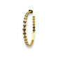 Jagged Halo Jewelry - Women's Eternity Skull Hoop Earrings