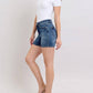 Judy Blue - Mid Rise Tummy Control Mid Length Denim Short