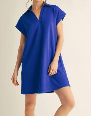 Jodifl - Celeste Collared Scuba Mini Dress