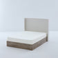 Shelton Upholstered Wingback Bed with 54-inch High Headboard