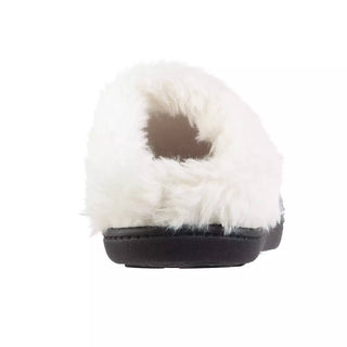 Isotoner - Pantufas femininas de malha canelada Erin Chenille com capuz
