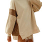 Bibi - French Terry With Corduroy Sweater