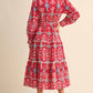 &Merci - Women's Contrast Binding Midi Dress