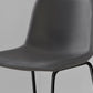 Bar Height Office Chair with Curved Backrest and Leather-Look Upholstery