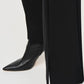 Joseph Ribkoff - Faux Leather Split Hem Flared Trouser