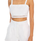 Allison New York - Elodie Linen Crop Top