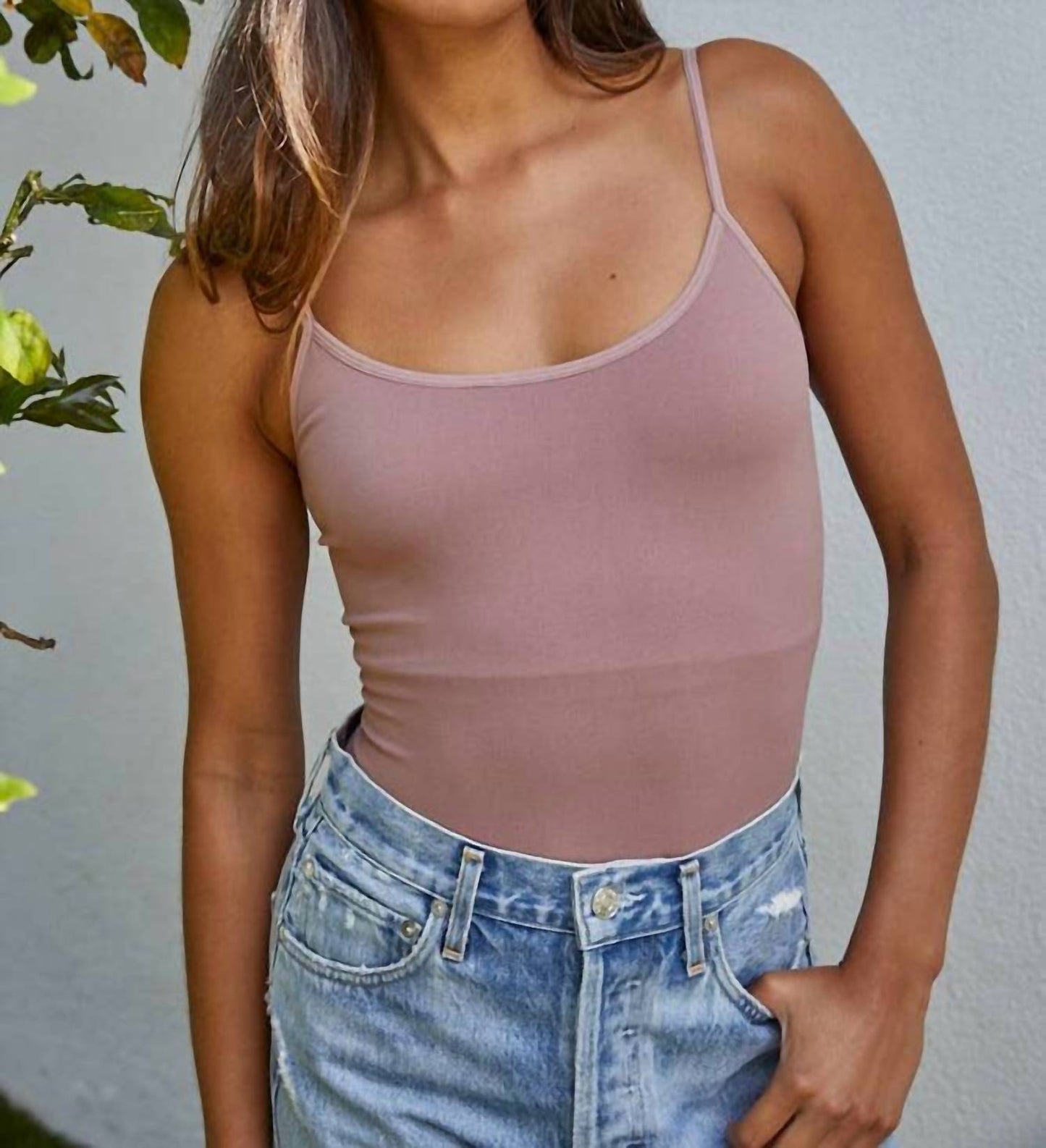 By Together - Women's Seamless Spaghetti Strap Bodysuit