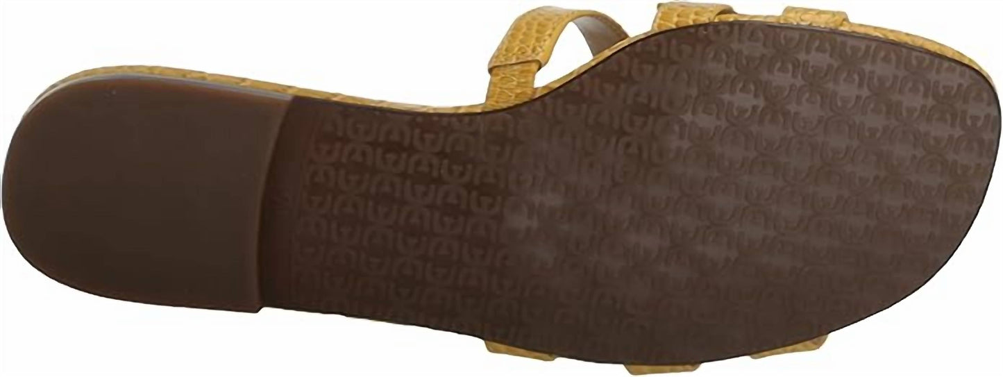 Sam Edelman - Women's Bay Slide Mule Open-toe Slip-on Leather Flat Sandals