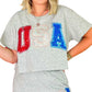 Queen Of Sparkles - Beaded USA Top