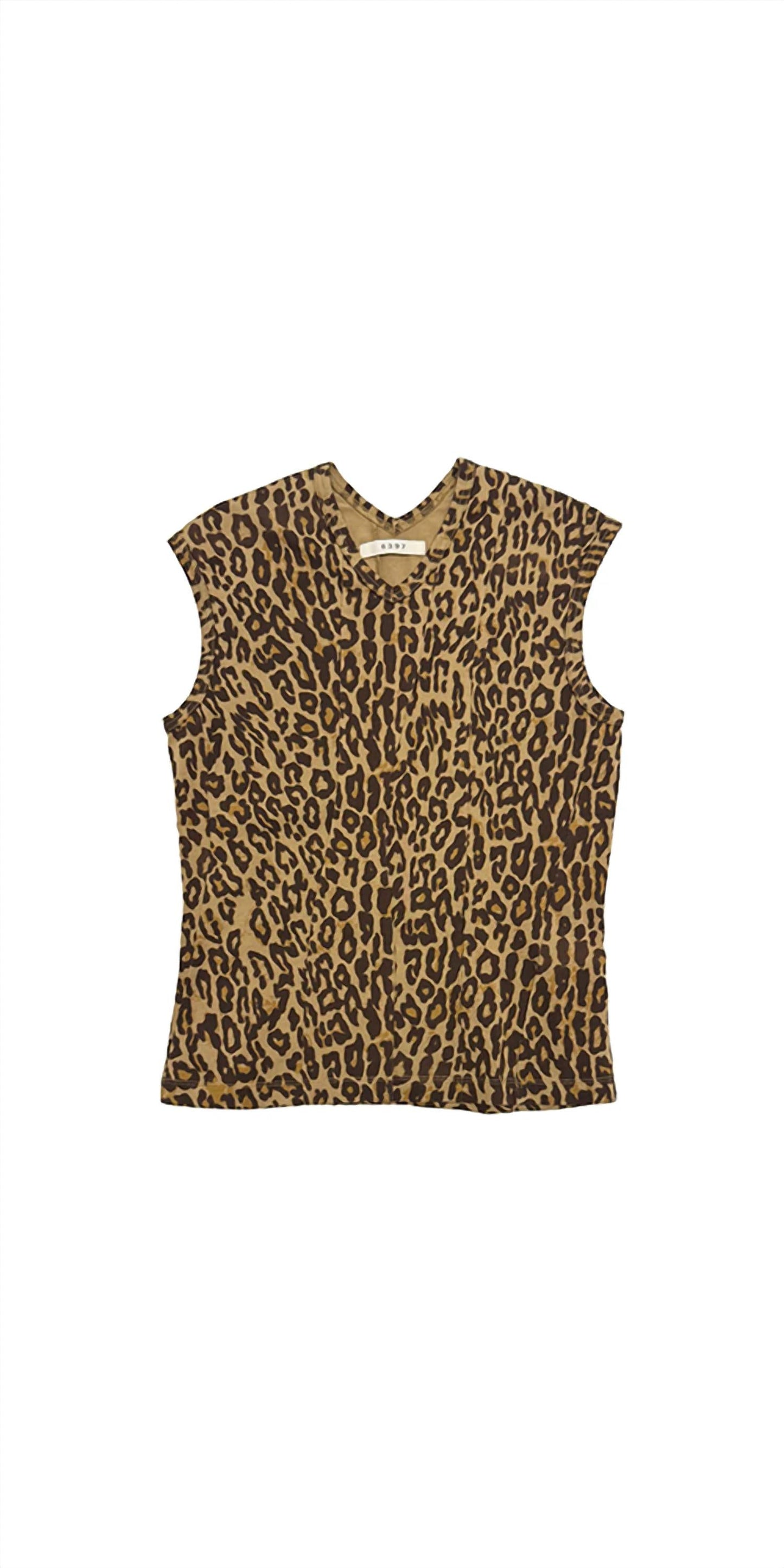 6397 - Women's Double-v Vest Leopard