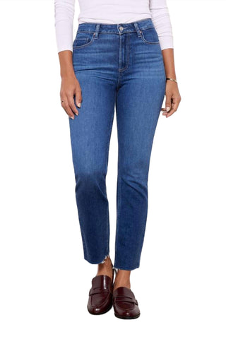 Paige - CINDY HI-RISE STRAIGHT RAW HEM ANKLE JEAN