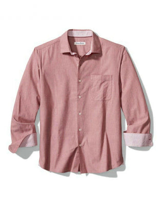 Tommy Bahama - MEN'S HEATHER BAY HERRINGBONE STRETCH-COTTON SHIRT