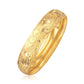 Classic Floral Carved Bangle in 14k Yellow Gold (13.5mm)