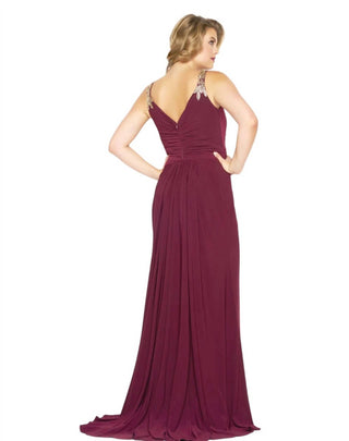 Mac Duggal - Vestido de baile sem mangas em jersey com inspiração grega - Plus