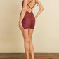Dress Forum - Sleeveless Ruched Bodycon Mini Dress