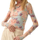 Promesa - Floral Mesh Top