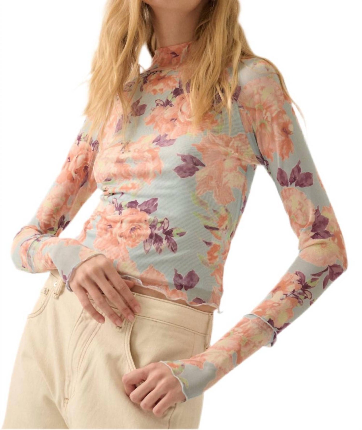 Promesa - Floral Mesh Top