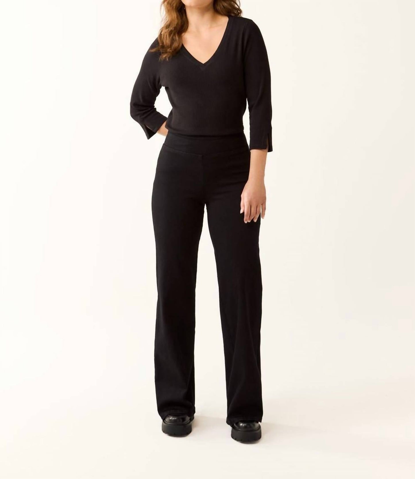 Fdj - Beyond Denim Pull-on Wide Leg Jeans