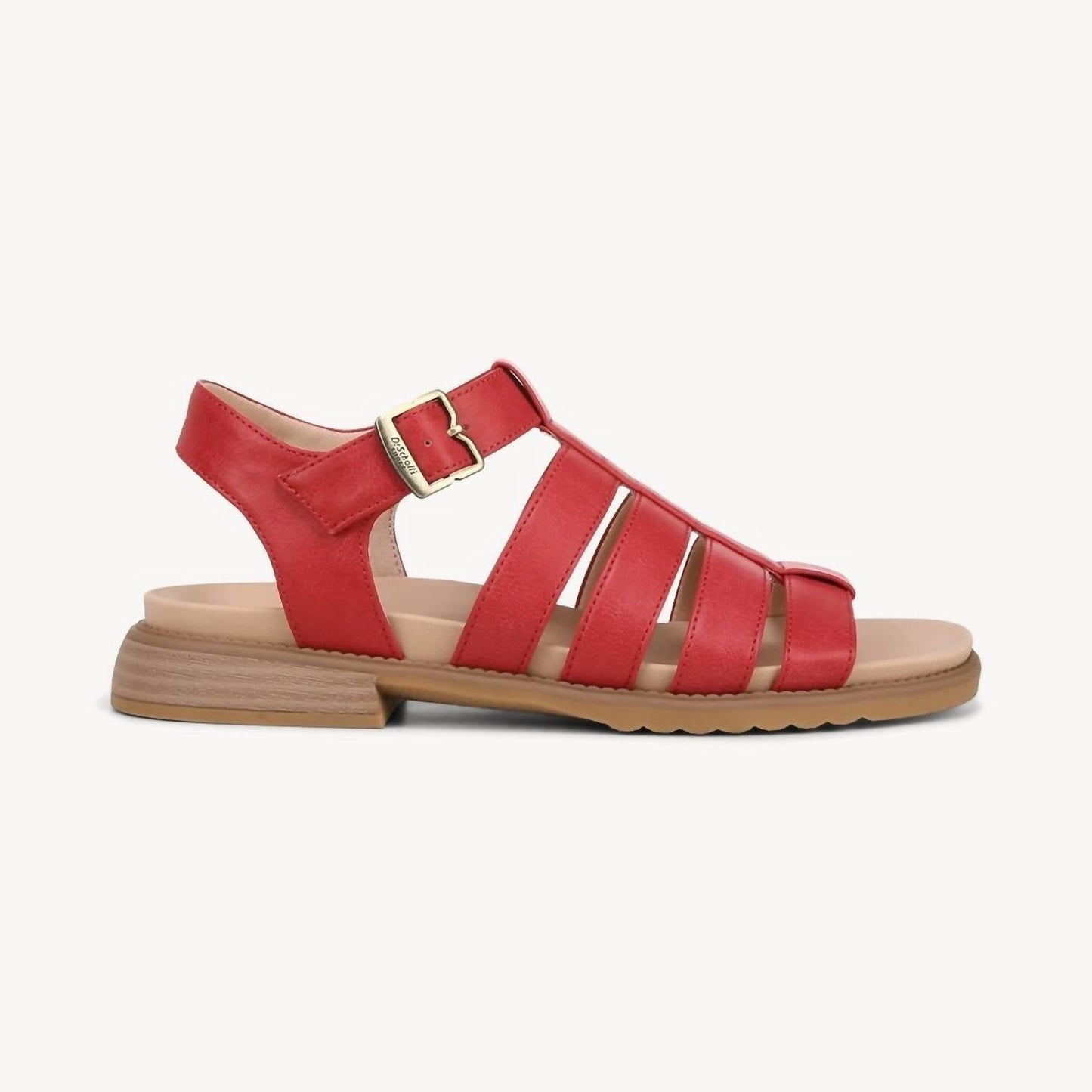 Dr. Scholl'S - Women's A Ok Rounded Open Toe Ankle Strap Flats Sandals