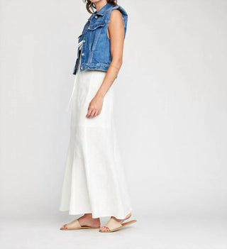 Self Contrast - Arizona Crop Slim Denim Vest