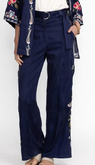 Johnny Was - Calça larga com cinto Emika