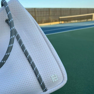 Five Love - Bolsa tote pequena para remo de pickleball feminino Courtside