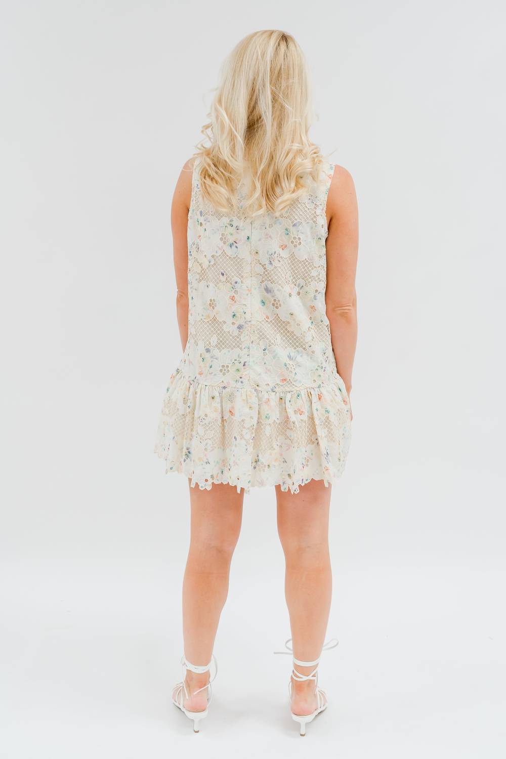 Arose Studio - Floral Lace Mini Dress