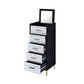 Myles Jewelry Armoire - Black / Silver / Gold