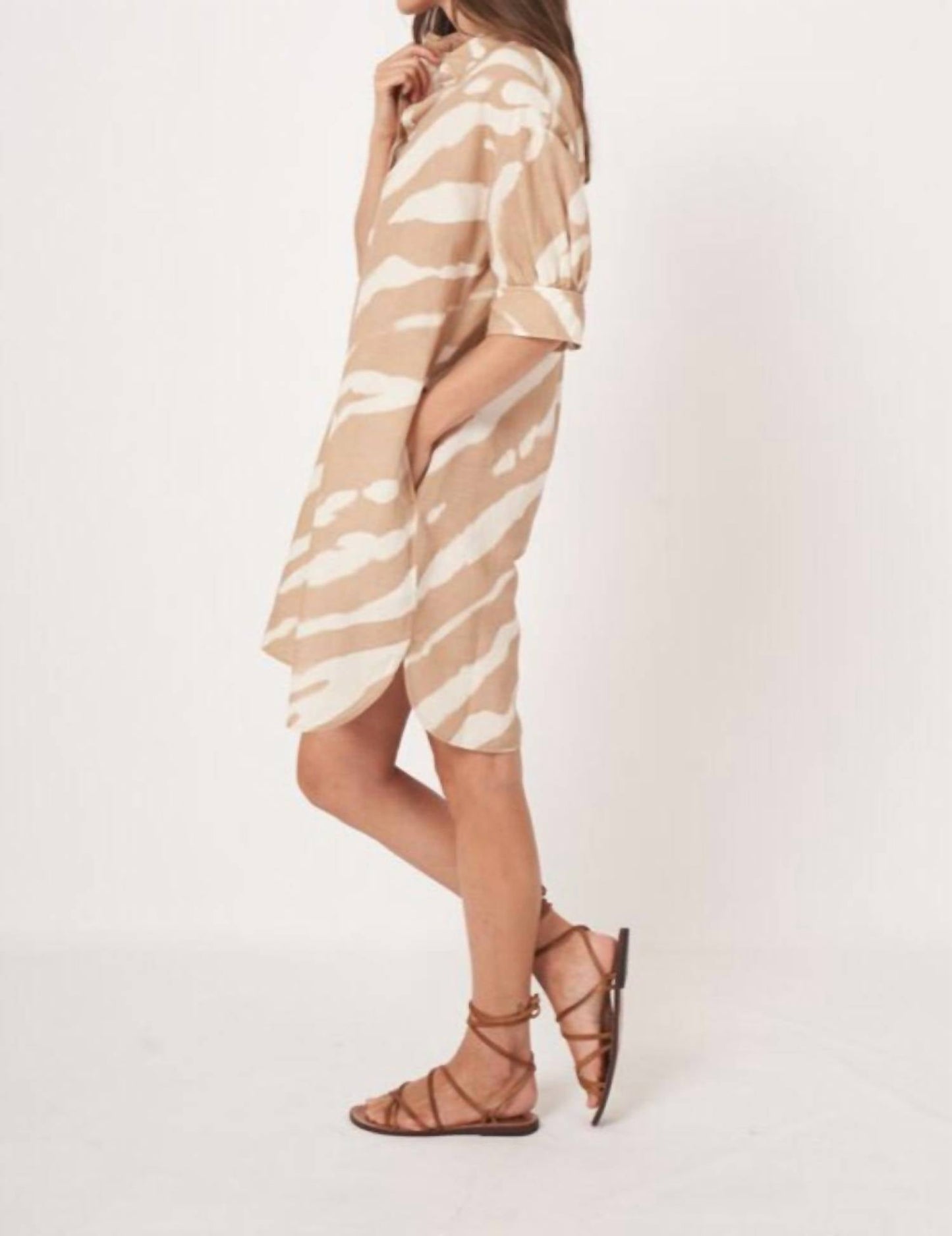 Repeat Cashmere - Women's Linen Blend Dress