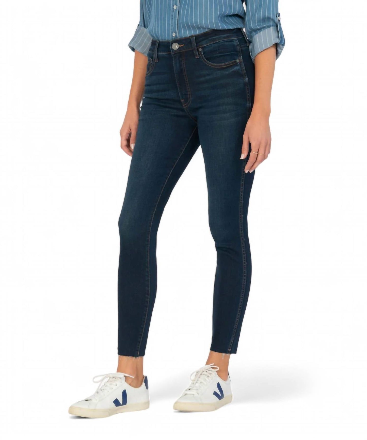 Kut From The Kloth - CONNIE HIGH RISE-FAB AB-ANKLE SKINNY RAW HEM JEAN