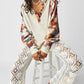 Free People - Plaid Sleeve Isabel Thermal Top