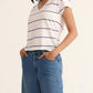 Z Supply - Striped Modern V-neck Tee
