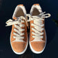 Mars Sky Shoes - Women Furry Lace Up Low Top Sneakers