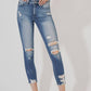 Kancan - Distressed Ankle Skinny Jeans