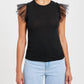 Goldie - Tulle Ruffle Shell Top