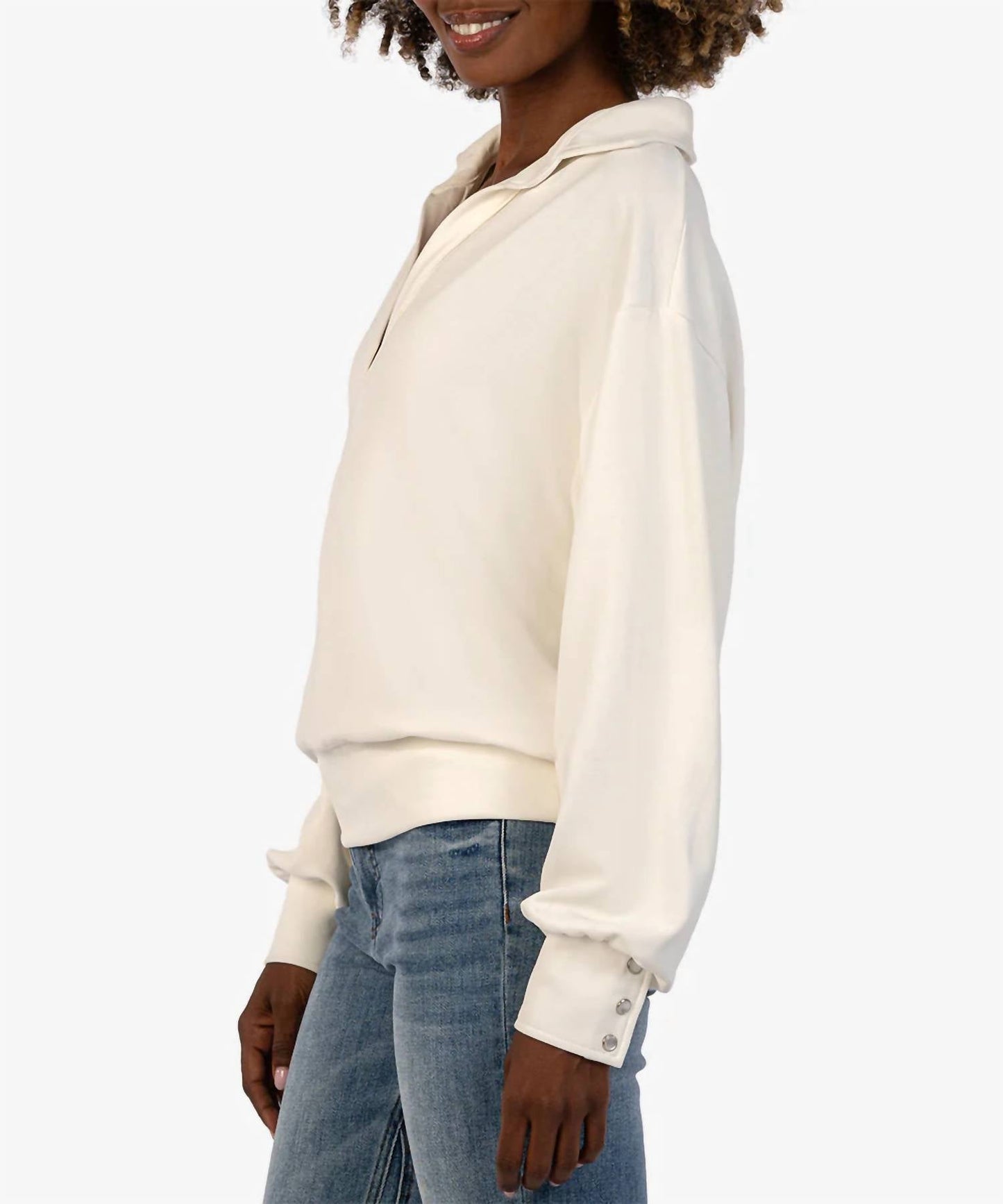 Kut From The Kloth - Audrina Johnny Collar Pullover Sweater