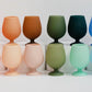 Porter Green - Conjunto de 4 taças de vinho flutuantes e inquebráveis ​​de silicone Stemm