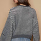 Pol - HEART PATCH SWEATER