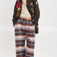 Free People - Buckle Back Plaid Bold Trousers