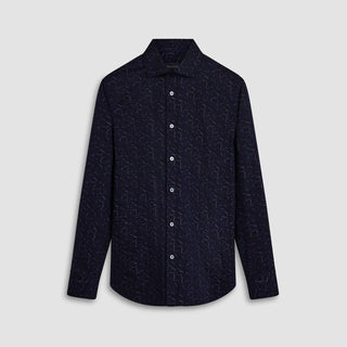 Bugatchi Uomo - Camisa de bambu abstrata Axel