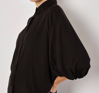 Apricot - SEAM DETAIL PUFF SLEEVE SHIRT