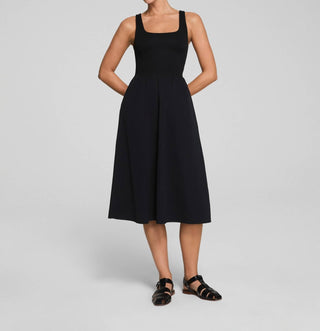 Spanx - Vestido midi com decote redondo em jersey