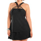 Always For Me - Plus Size Siren Tankini Top with Matching Tankini Bottom
