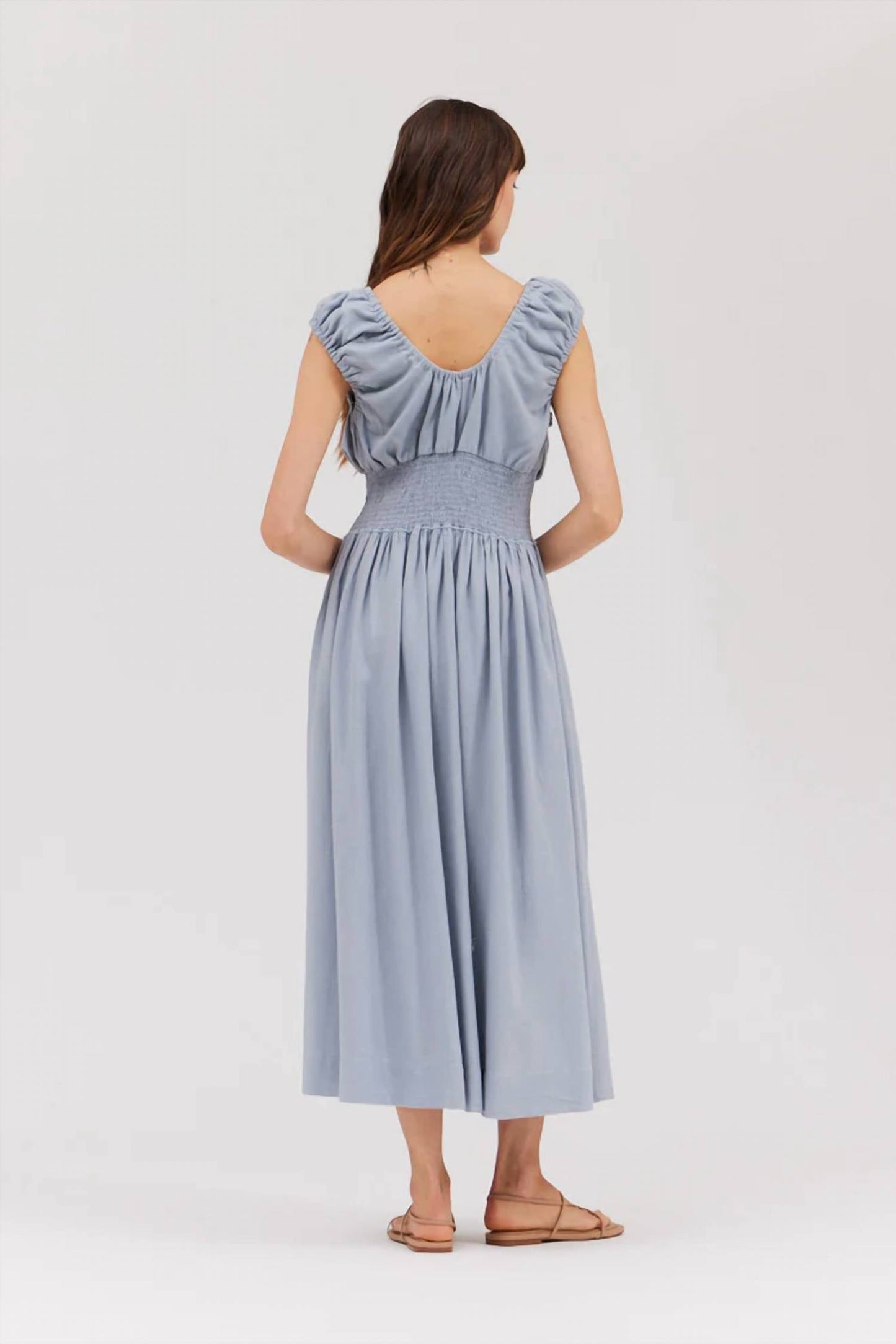 Grade & Gather - Linen Blend Midi Dress