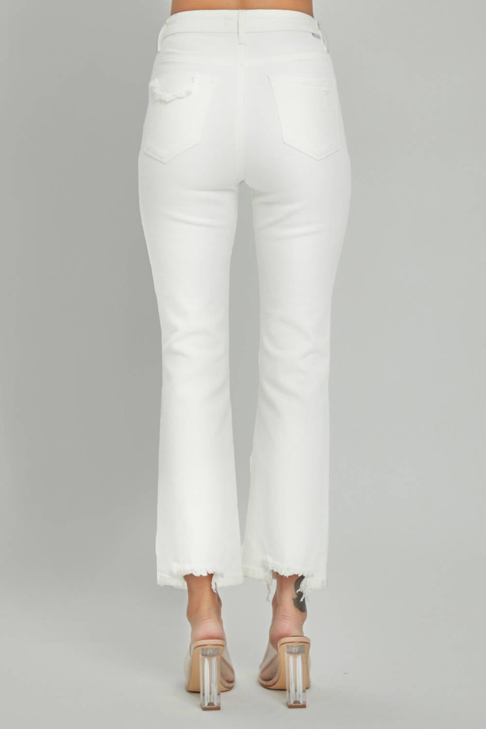 Risen - Demi Distressed Straight Leg Jeans